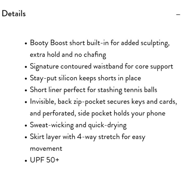 Spanx Get moving Skort in White/Gray Size Lg. - Picture 8 of 8